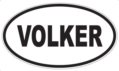 VOLKER - Oval Sticker