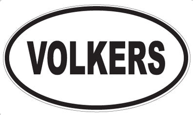 VOLKERS - Oval Sticker