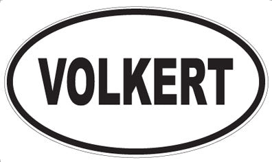 VOLKERT - Oval Sticker