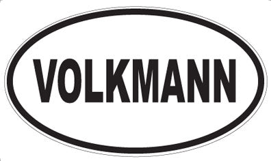 VOLKMANN - Oval Sticker