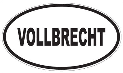 VOLLBRECHT - Oval Sticker