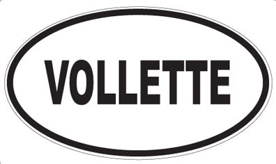 VOLLETTE - Oval Sticker
