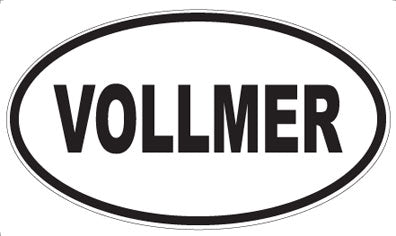 VOLLMER - Oval Sticker