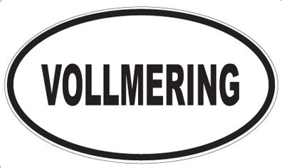 VOLLMERING - Oval Sticker