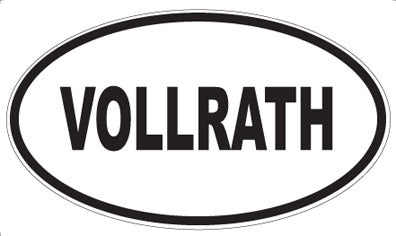 VOLLRATH - Oval Sticker
