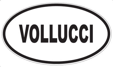 VOLLUCCI - Oval Sticker
