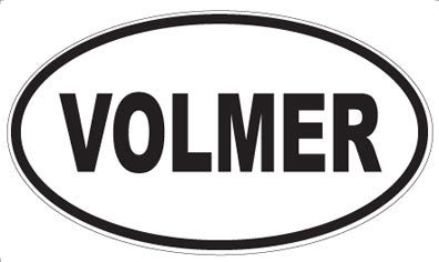 VOLMER - Oval Sticker