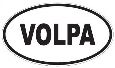 VOLPA - Oval Sticker