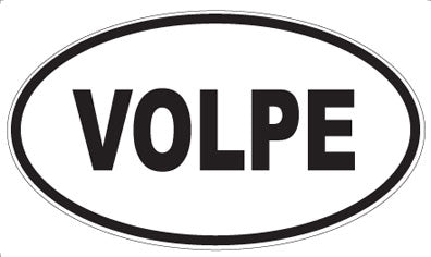 VOLPE - Oval Sticker