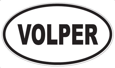 VOLPER - Oval Sticker