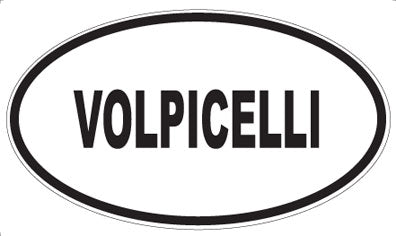 VOLPICELLI - Oval Sticker