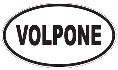 VOLPONE - Oval Sticker