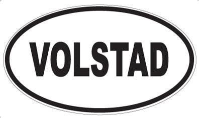 VOLSTAD - Oval Sticker