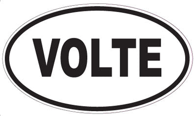 VOLTE - Oval Sticker