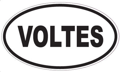 VOLTES - Oval Sticker