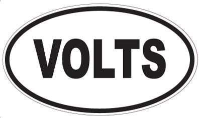 VOLTS - Oval Magnet
