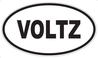 VOLTZ - Oval Sticker