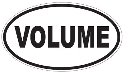 VOLUME - Oval Sticker