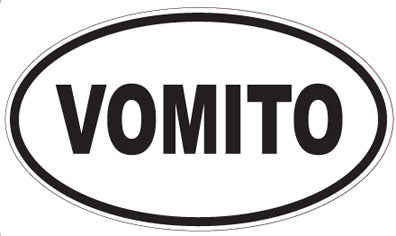 VOMITO - Oval Sticker