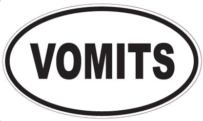 VOMITS - Oval Sticker