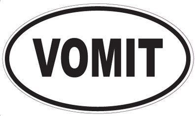 VOMIT - Oval Magnet