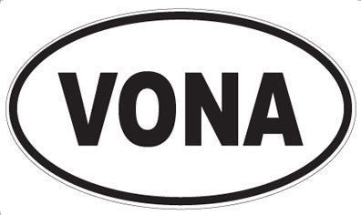 VONA - Oval Sticker
