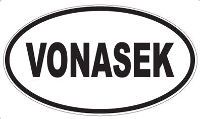 VONASEK - Oval Sticker