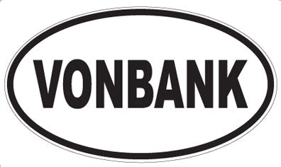 VONBANK - Oval Sticker