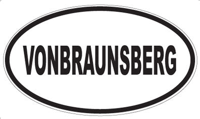 VONBRAUNSBERG - Oval Sticker
