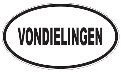 VONDIELINGEN - Oval Sticker