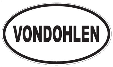 VONDOHLEN - Oval Sticker