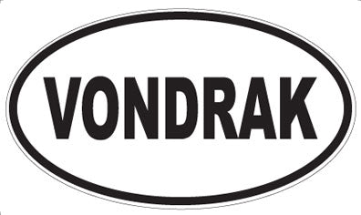VONDRAK - Oval Sticker