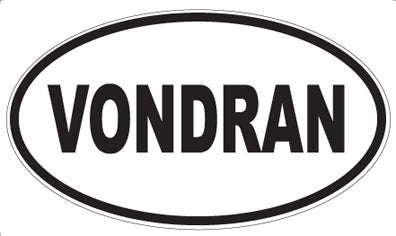 VONDRAN - Oval Sticker