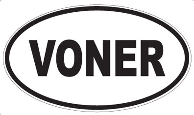 VONER - Oval Sticker