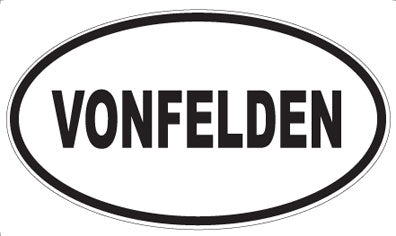 VONFELDEN - Oval Sticker