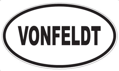VONFELDT - Oval Sticker