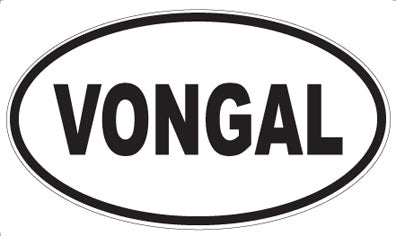 VONGAL - Oval Sticker