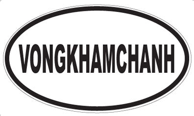 VONGKHAMCHANH - Oval Sticker