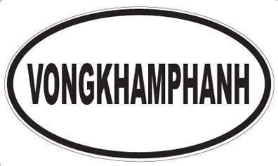 VONGKHAMPHANH - Oval Sticker