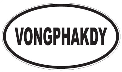 VONGPHAKDY - Oval Sticker