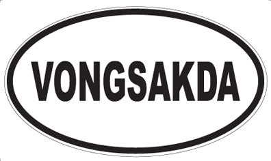VONGSAKDA - Oval Sticker