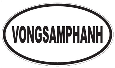 VONGSAMPHANH - Oval Sticker