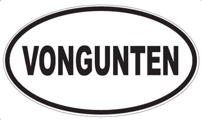 VONGUNTEN - Oval Sticker
