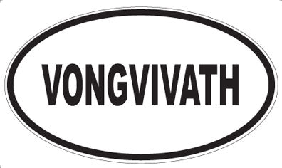 VONGVIVATH - Oval Sticker