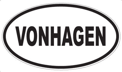 VONHAGEN - Oval Sticker