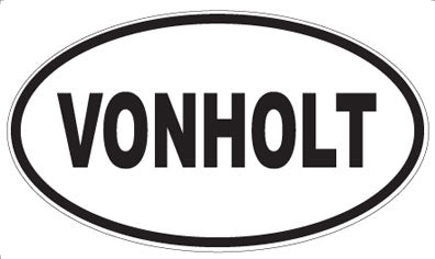 VONHOLT - Oval Sticker