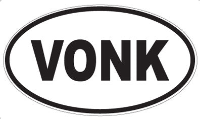 VONK - Oval Sticker