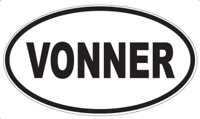 VONNER - Oval Sticker