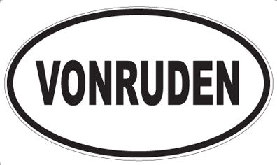 VONRUDEN - Oval Sticker