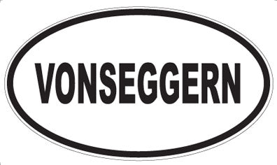 VONSEGGERN - Oval Sticker